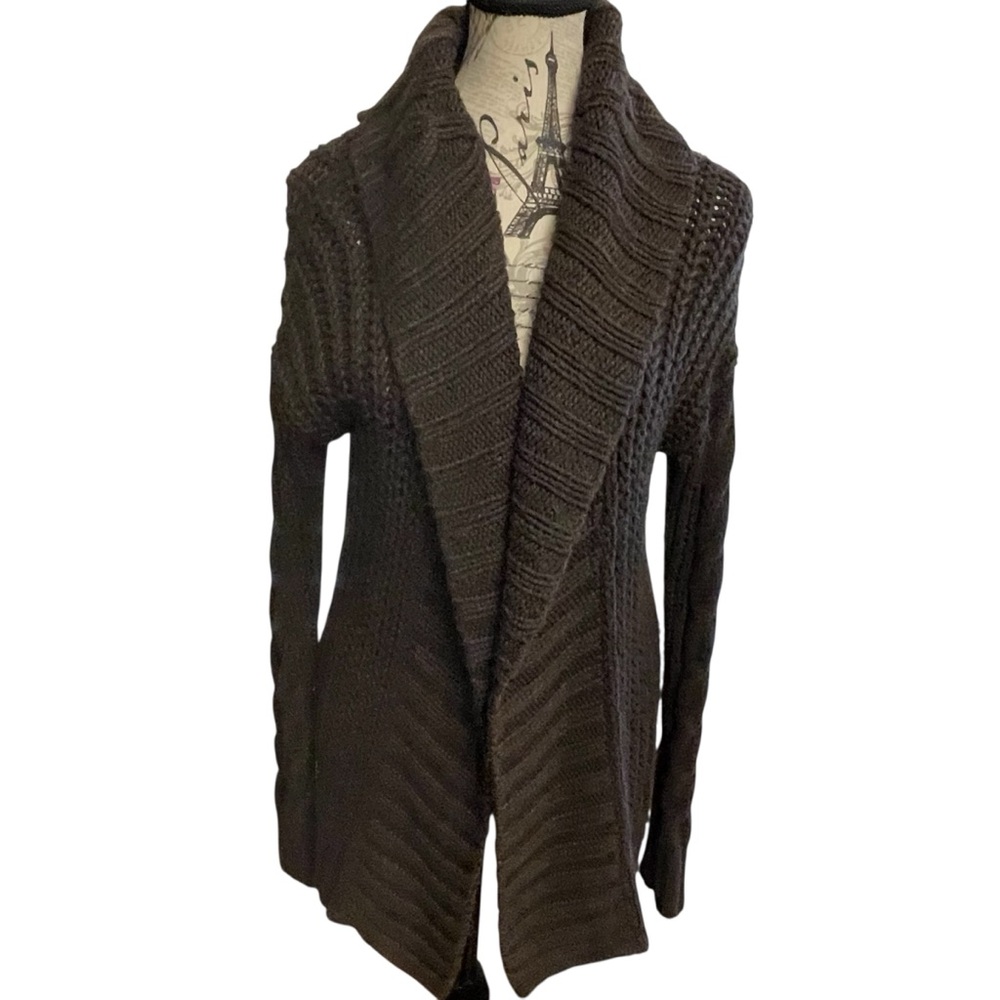 Abercrombie & Fitch Cozy Dark Brown Cardigan